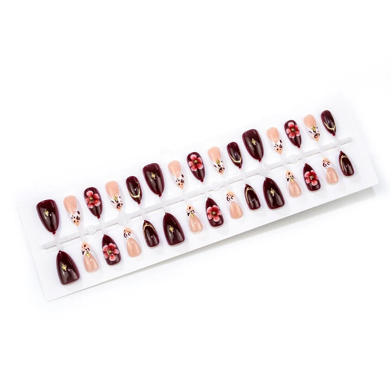 Elegantes Floral Press-On Nail Art Set Brehn 1790636706