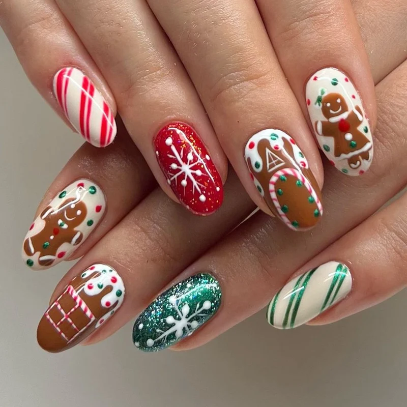 Urlaubs-Themen Press-On Nail Art Brehn