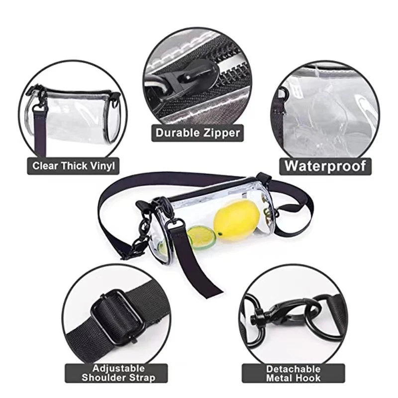Transparente Handtasche mit verstellbarem Schultergurt Skanto