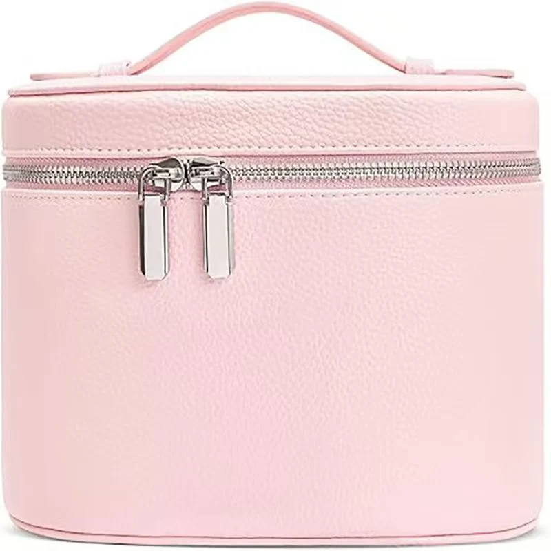 Kosmetiktasche mit praktischem Griff und doppeltem Reißverschluss Skanto