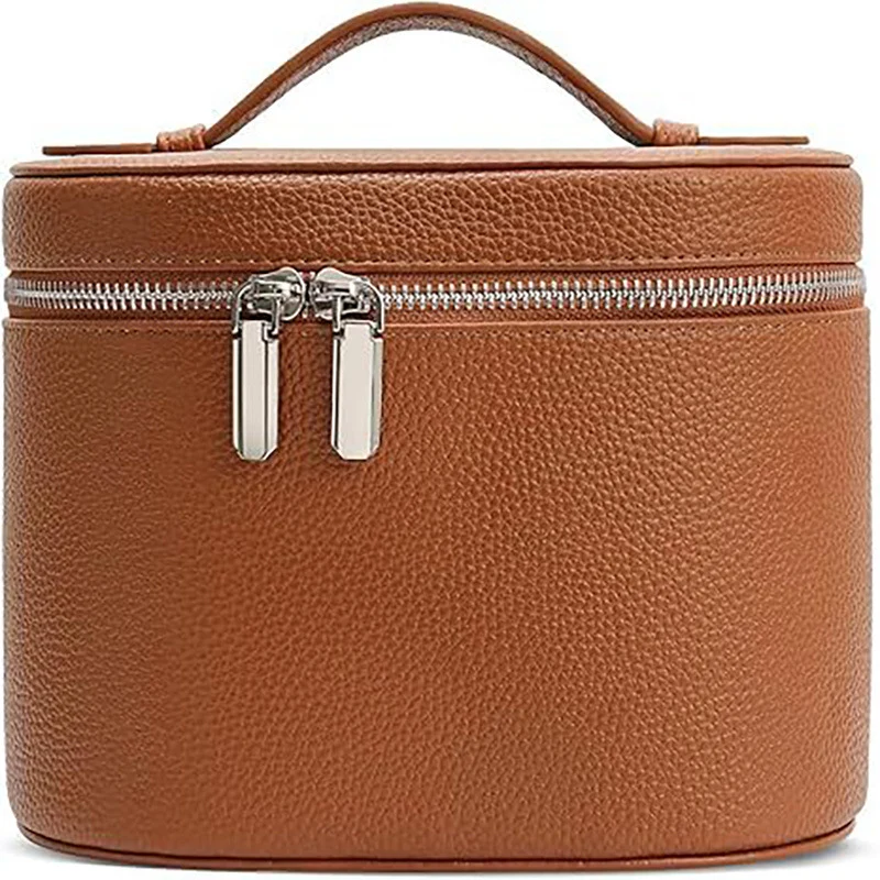 Kosmetiktasche mit praktischem Griff und doppeltem Reißverschluss Skanto