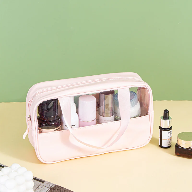 Kosmetiktasche mit transparenten Fächern Skanto