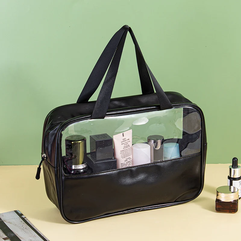 Kosmetiktasche mit transparenten Fächern Skanto