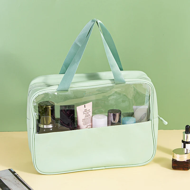 Kosmetiktasche mit transparenten Fächern Skanto