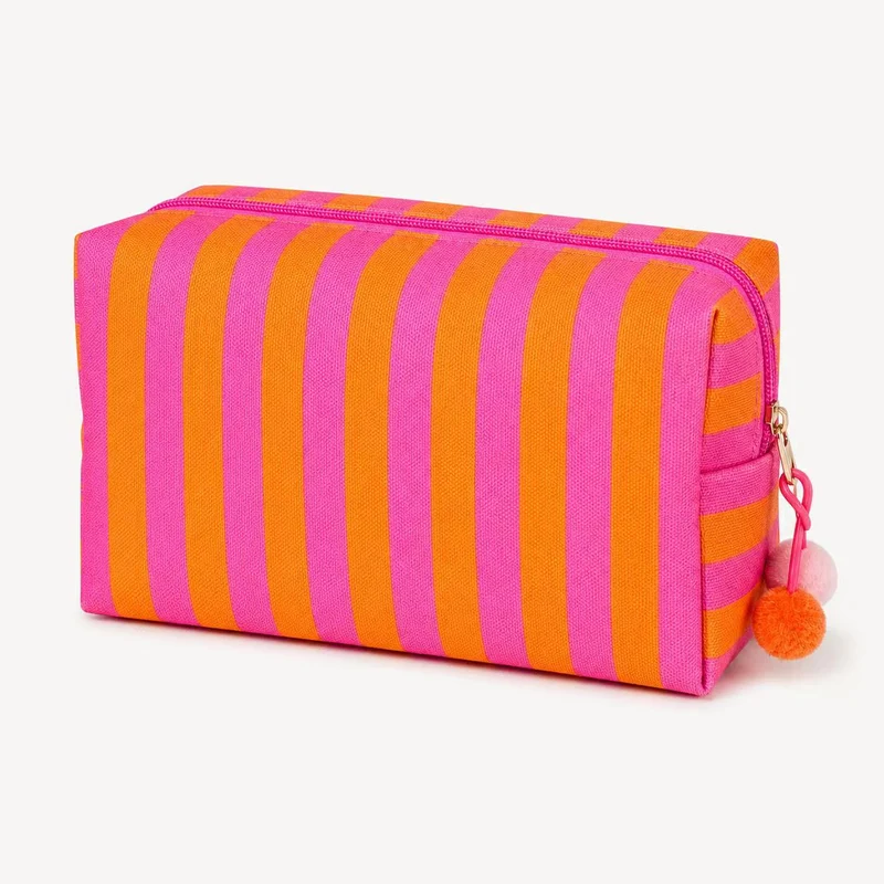 Kosmetiktasche mit bunten Streifen Skanto