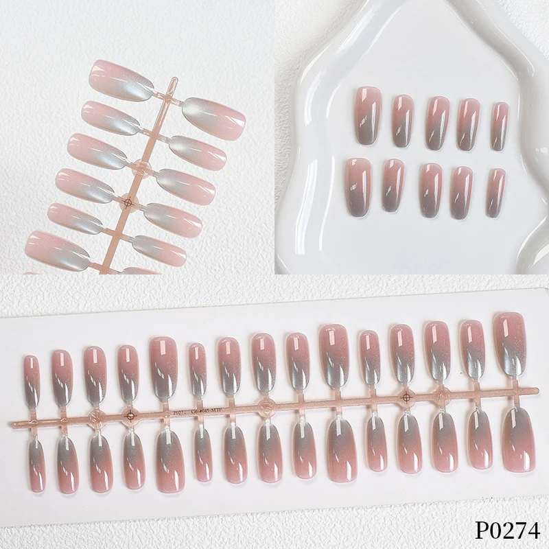 Gradient Shimmer Press-On Nagelkunst Brehn