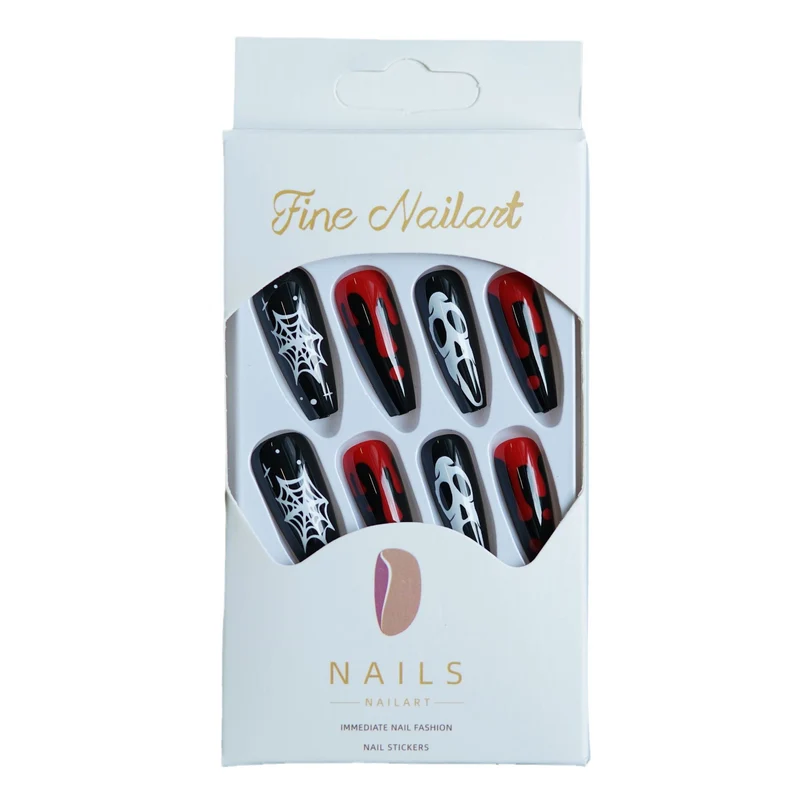 Gothic-Themen Press-On Nagelkunst Set Brehn