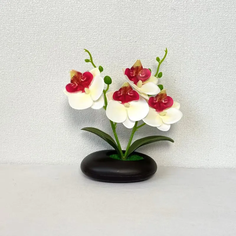 Elegante künstliche Orchideenblumenarrangements für die Innendekoration