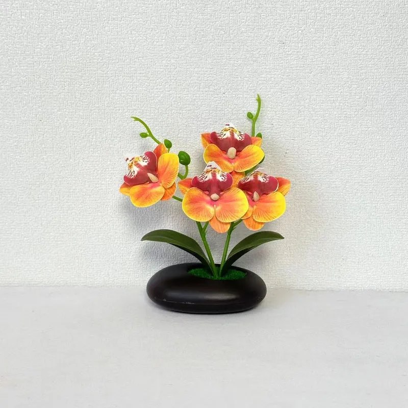 Elegante künstliche Orchideenblumenarrangements für die Innendekoration