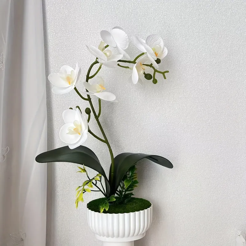 Elegante Faux-Orchideen-Anordnung für die Innendekoration