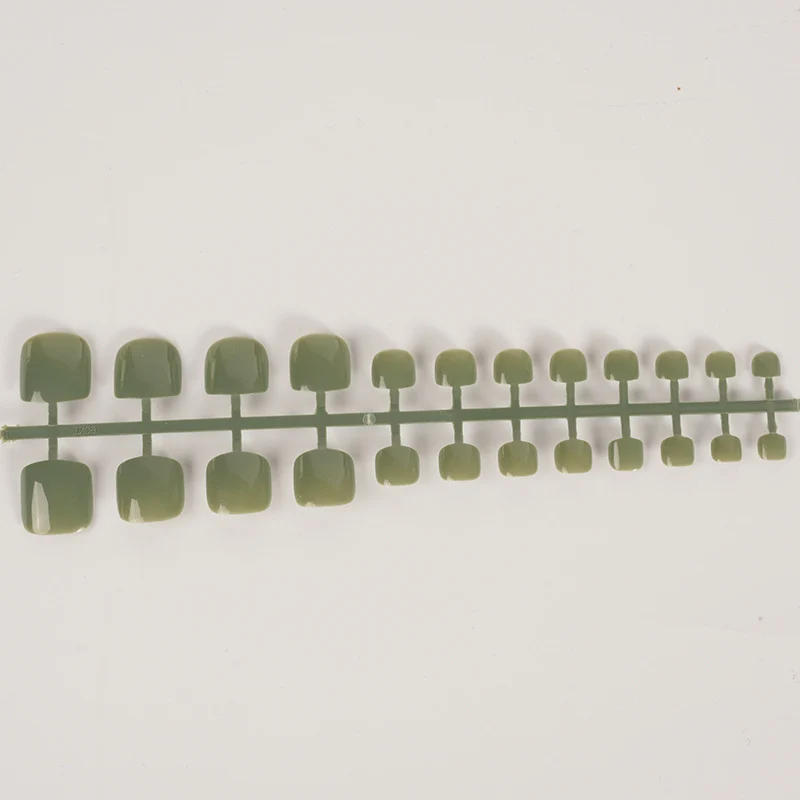 Glänzende quadratische Press-On-Nagelkunst Brehn