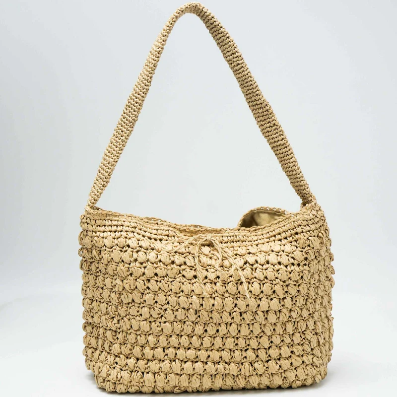 Geräumige Makramee-Tasche mit breiten Trägern Skanto