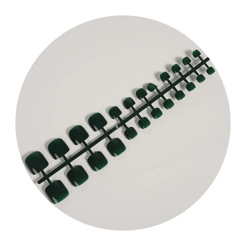 Glänzendes Kurzes Quadratisches Press-On Nagelset Brehn