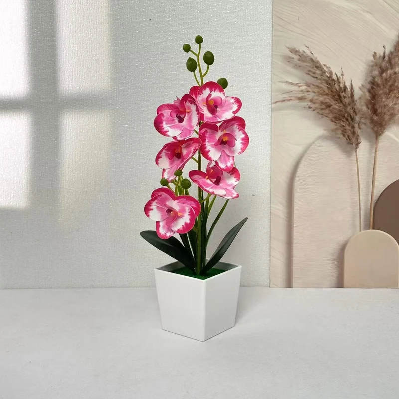 Elegante künstliche Orchideenpflanze für Tischdekoration Zuhause