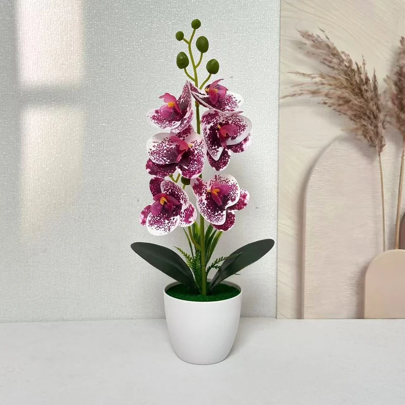 Elegante künstliche Orchideenpflanze für die Wohnkultur