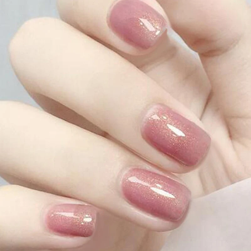 Glitzernde Gel Press-On Nägel Brehn