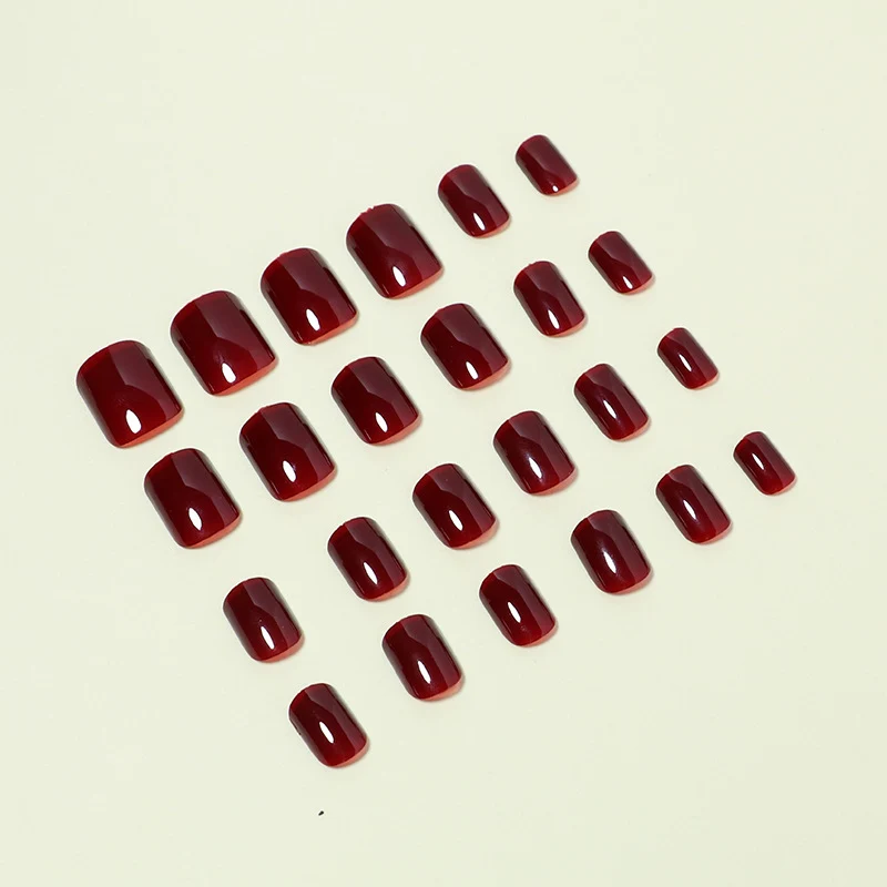 Glossy Press-On Nail Set Brehn
