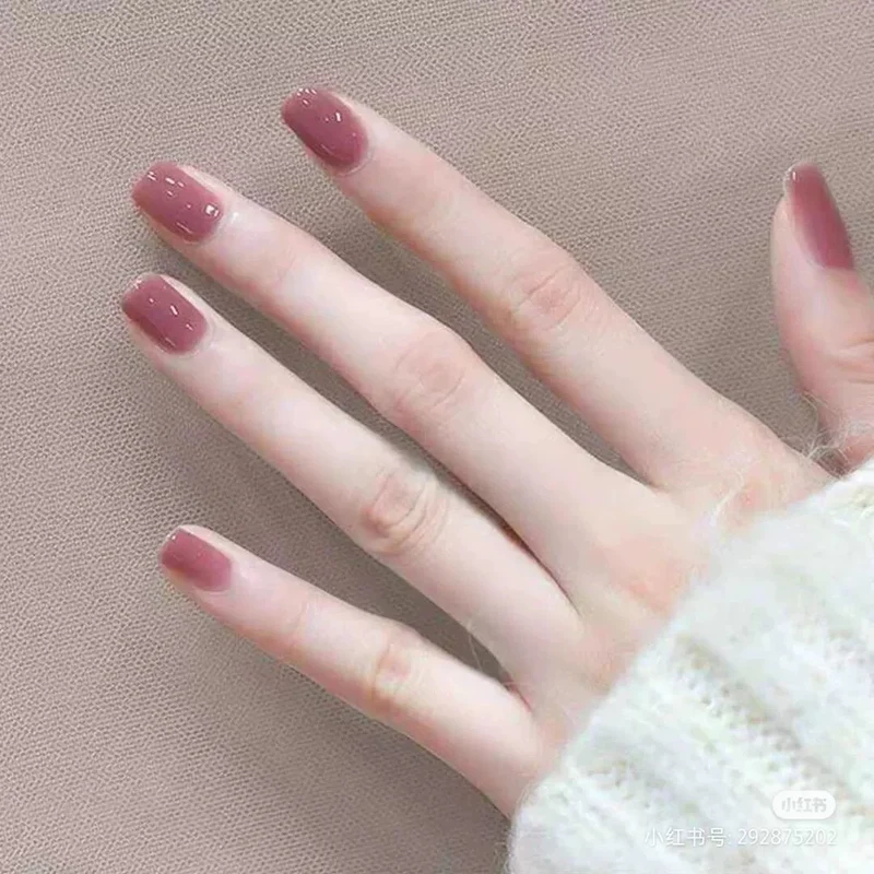 Glossy Press-On Nagelkunst mit elegantem Finish Brehn
