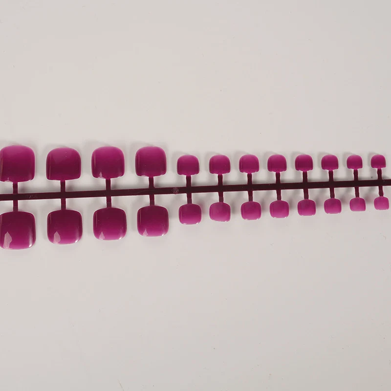 Glänzende Ombre Press-On Zehennägel Brehn