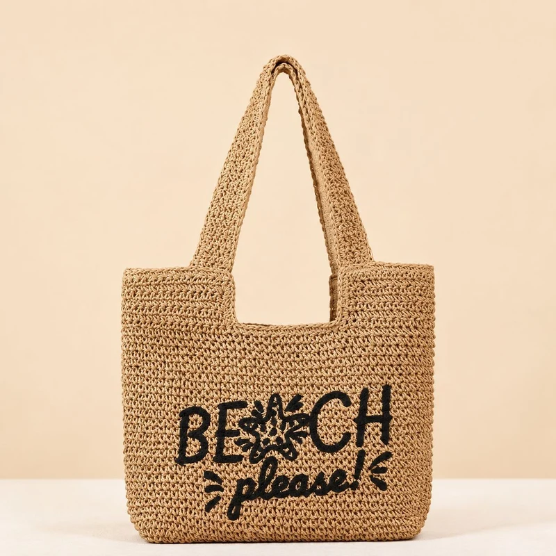 Lässige Tasche aus geflochtenem Naturmaterial Skanto