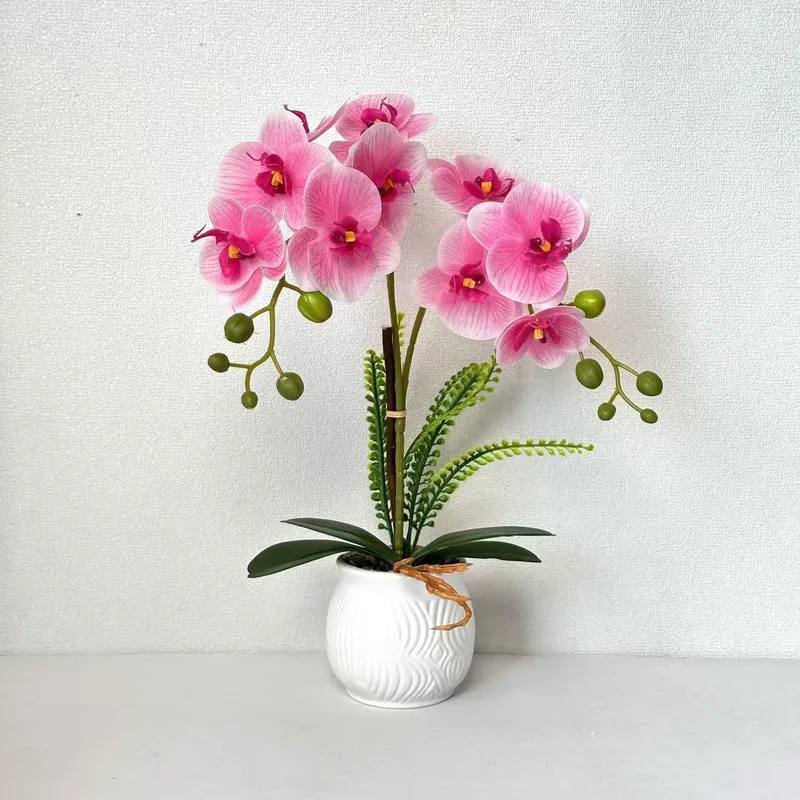 Elegante Künstliche Orchideenpflanzenanordnung für die Wohnraumdekoration