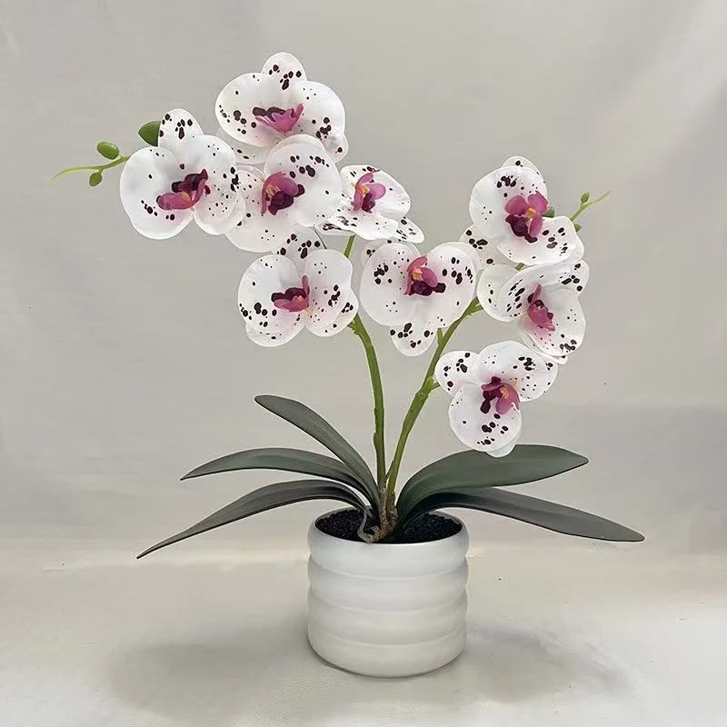 Elegante künstliche Orchideenblumenarrangement für die Wohnkultur