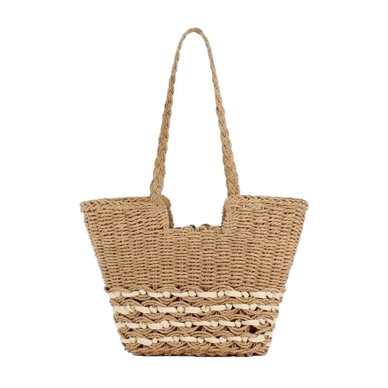 Geflochtene Strandtasche im modischen Design Skanto
