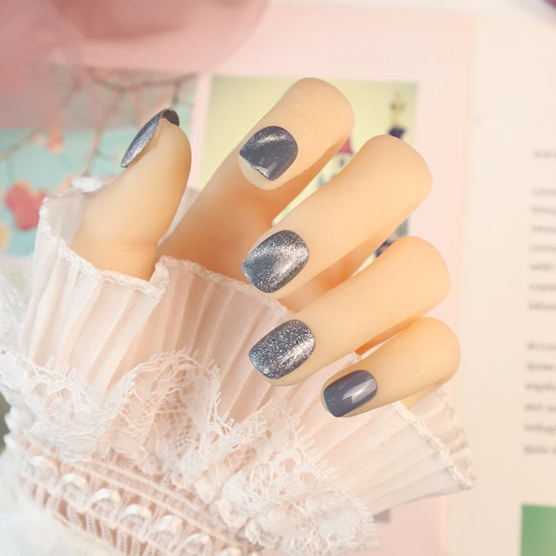 Glänzendes Ombre Druck-Nagelset Brehn