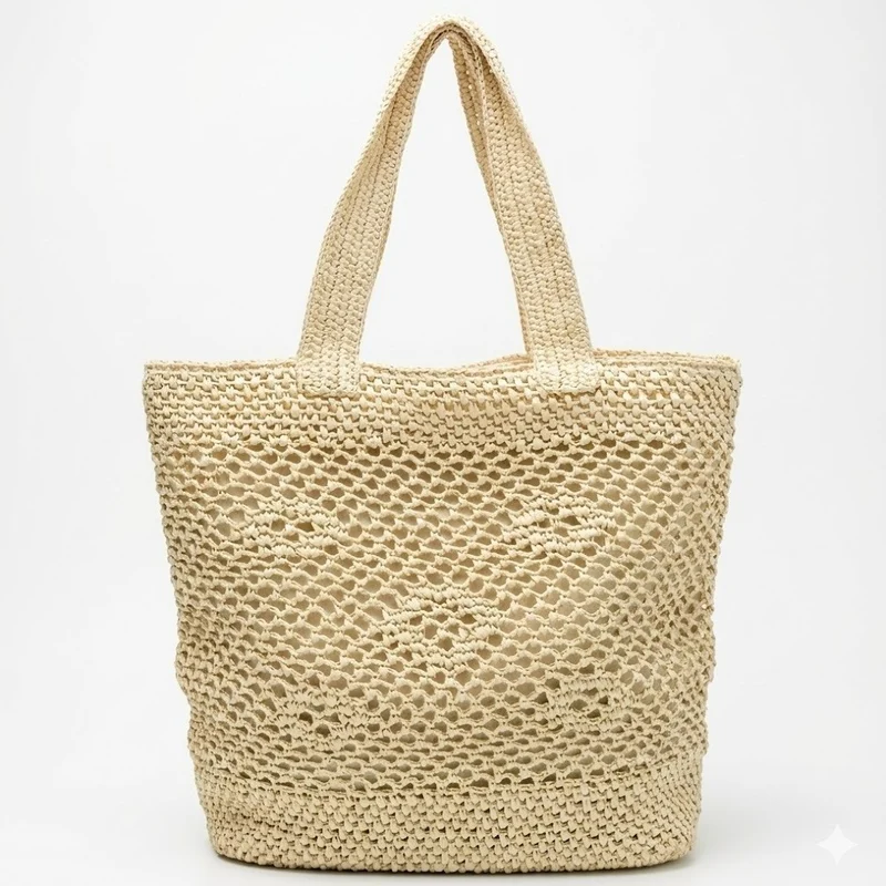 Eleganter Makramee-Shopper Skanto