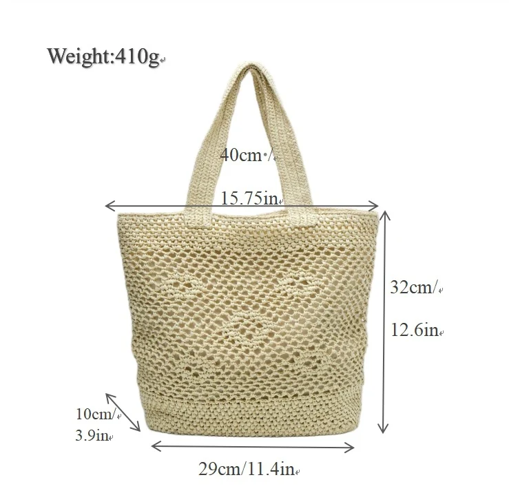 Eleganter Makramee-Shopper Skanto