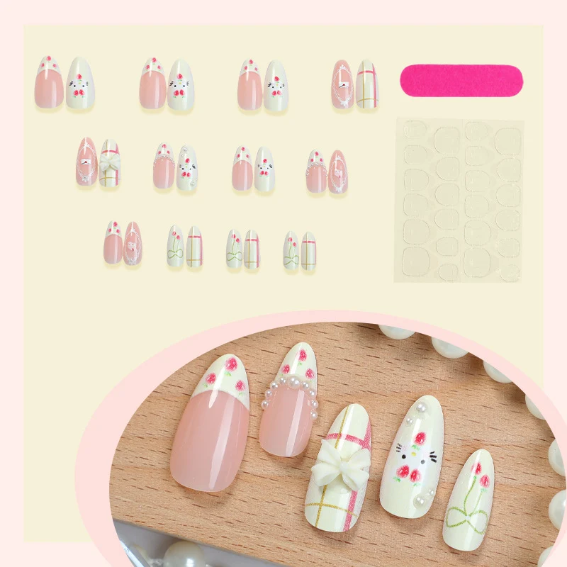 Dekoratives Designer Press-On Nail Art Set Brehn