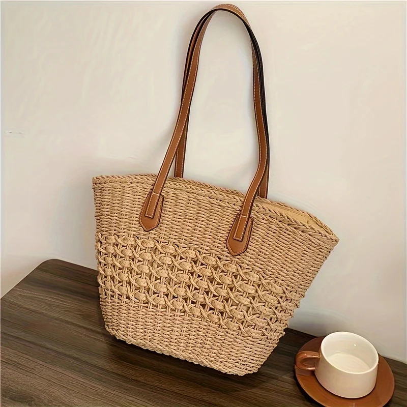 Elegante geflochtene Tragetasche Skanto