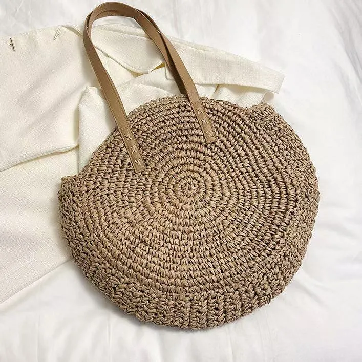 Geflochtene Rundtasche Skanto