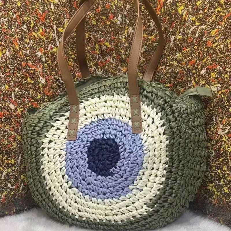 Geflochtene Rundtasche Skanto