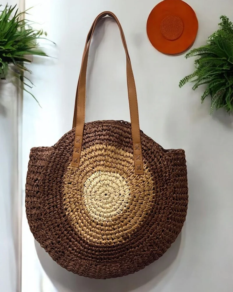 Geflochtene Rundtasche Skanto