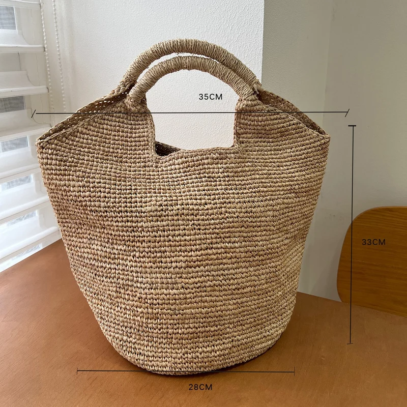 Handgemachte Stricktasche mit Blumenmuster Skanto