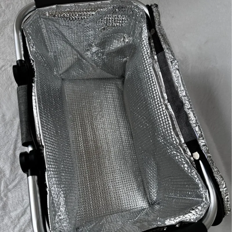 Kühltasche mit robustem Aluminiumrahmen und isolierendem Innenfutter Skanto