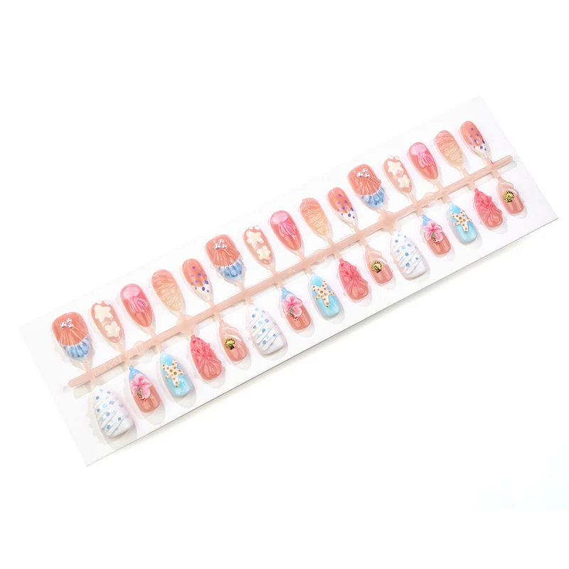 Beach-Inspirierte Impress-Nägel Set Brehn