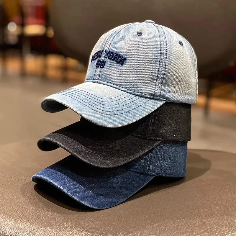 Damen Vintage Denim Baseballkappe Skanto