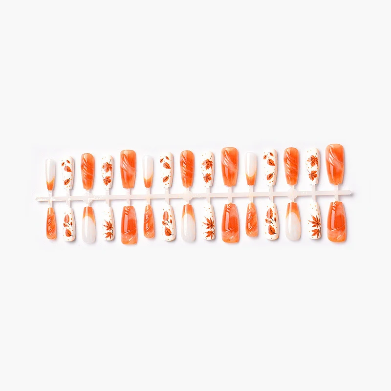 Herbst-Themen Press-On Nagelkunst Set Brehn