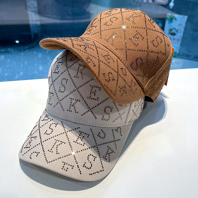 Damen Verstellbare Baseball Cap mit Strass-Verzierung Skanto