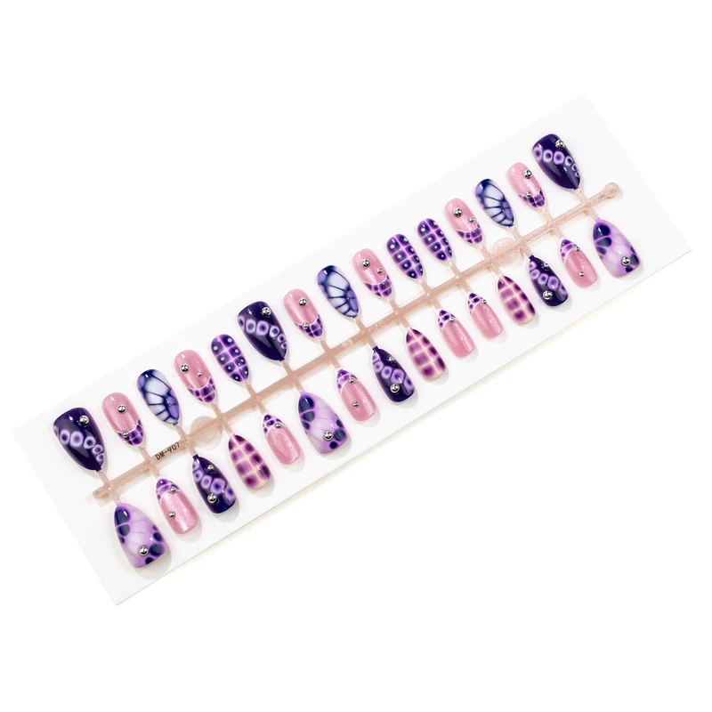 Künstlerisches Gradient Press-On Nagelset