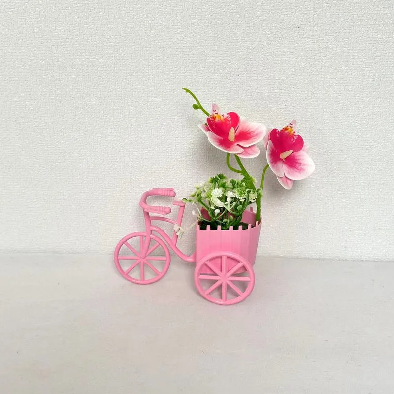 Dekorativer Fahrrad-Blumentopf für Garten Heim Anzeige