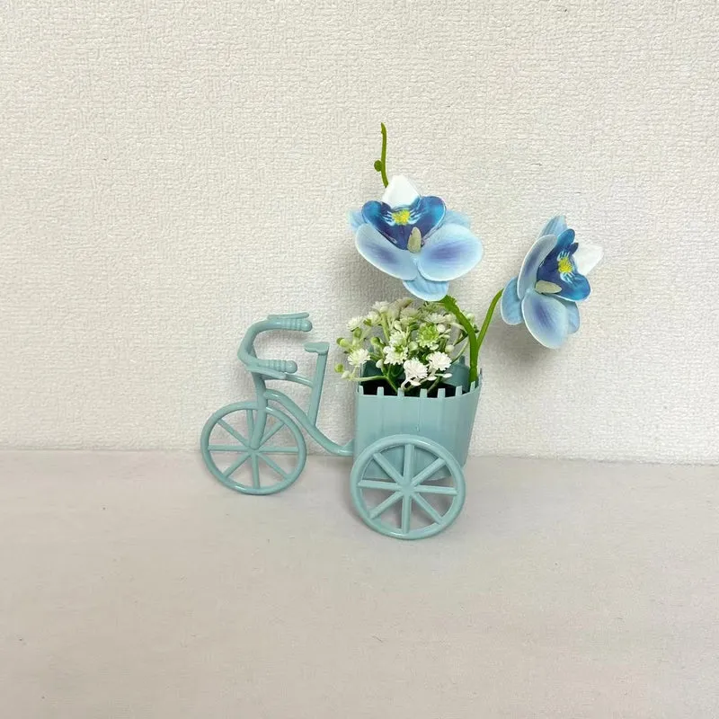 Dekorativer Fahrrad-Blumentopf für Garten Heim Anzeige