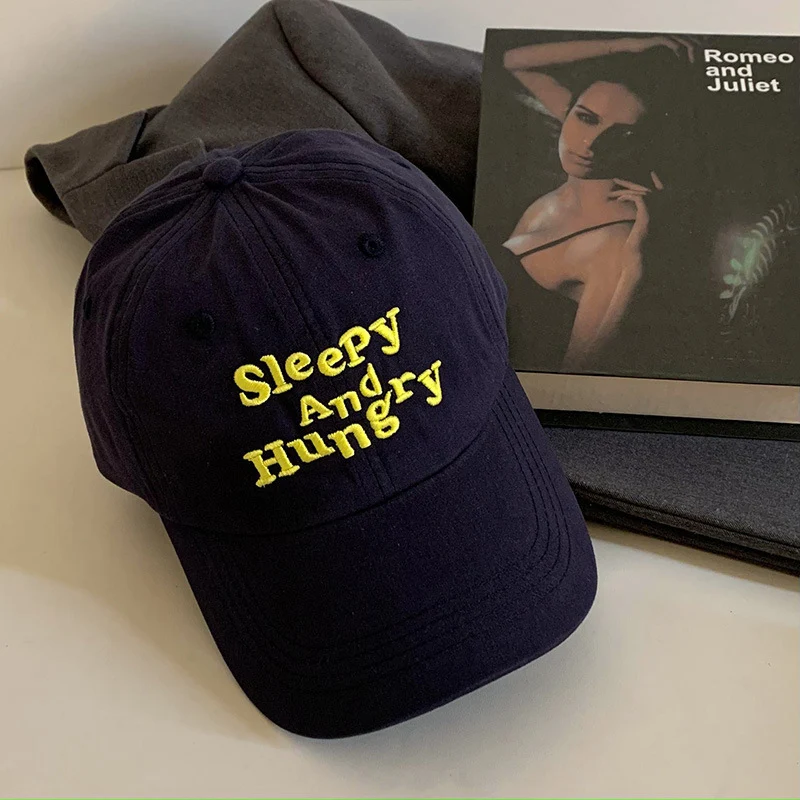 Damen Relaxte Baumwoll Baseball Cap mit Verspielter Stickerei Skanto