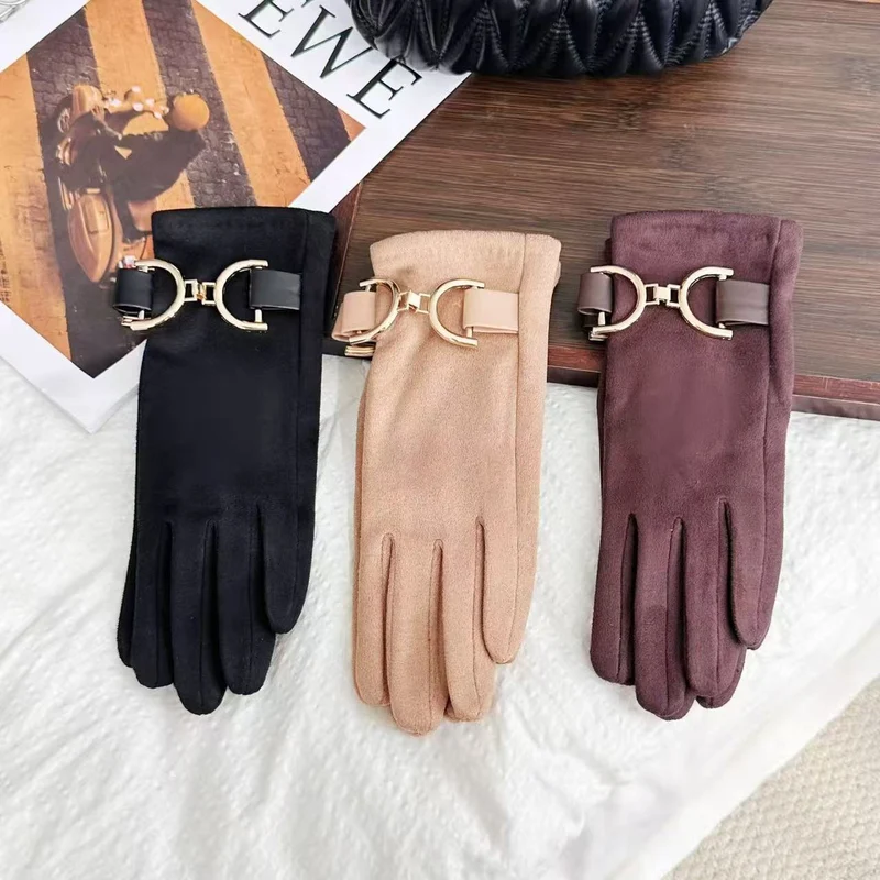Elegante Modehandschuhe mit dekorativem Schnallenverschluss Brehn
