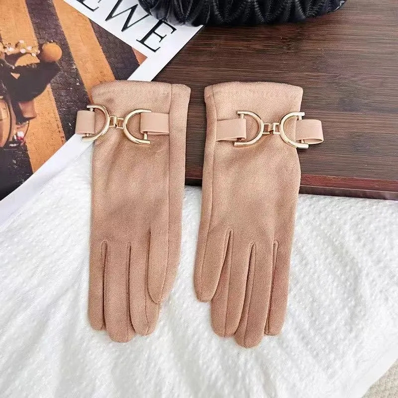 Elegante Modehandschuhe mit dekorativem Schnallenverschluss Brehn