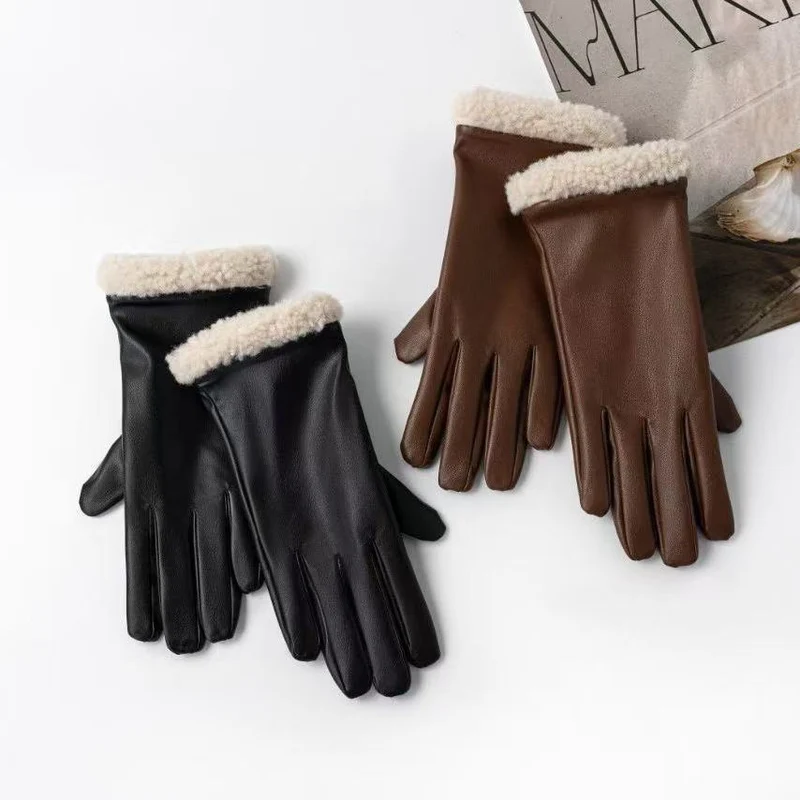Premium isolierte Leder Touchscreen-Handschuhe Brehn