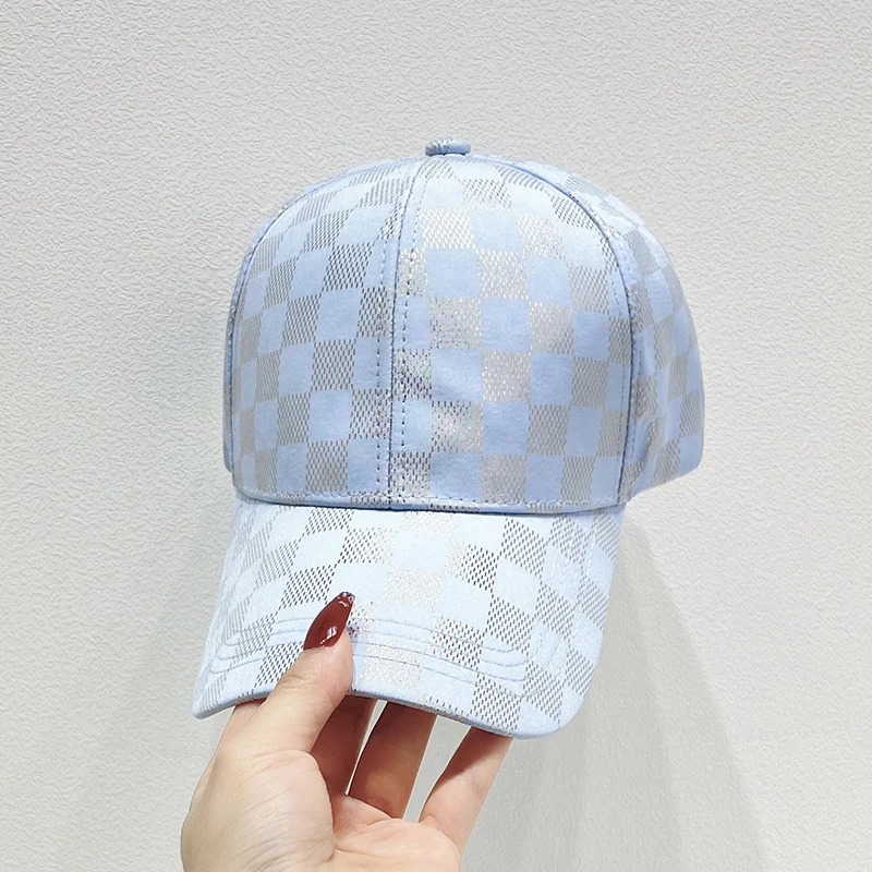 Damen Karierte Mesh Baseball Cap Skanto