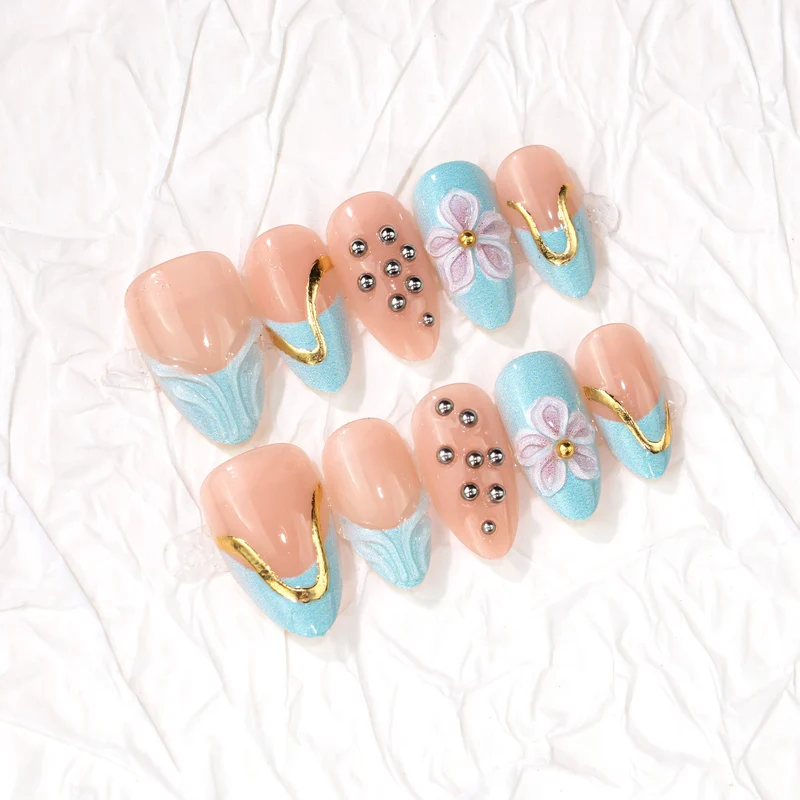Dekoratives Floral Press-On Nail Art Set Brehn 1790636557